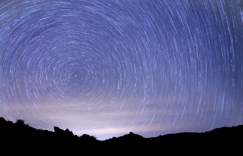 Desert star trails Desert star trails