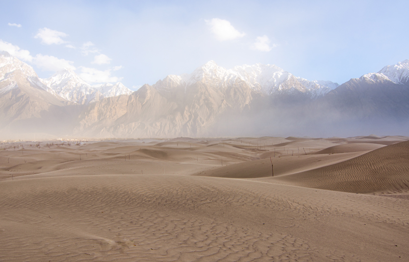 Katpana cold desert in skardu , Karakorum range