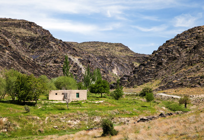 Nuratau, black mountains in Uzbekistan
