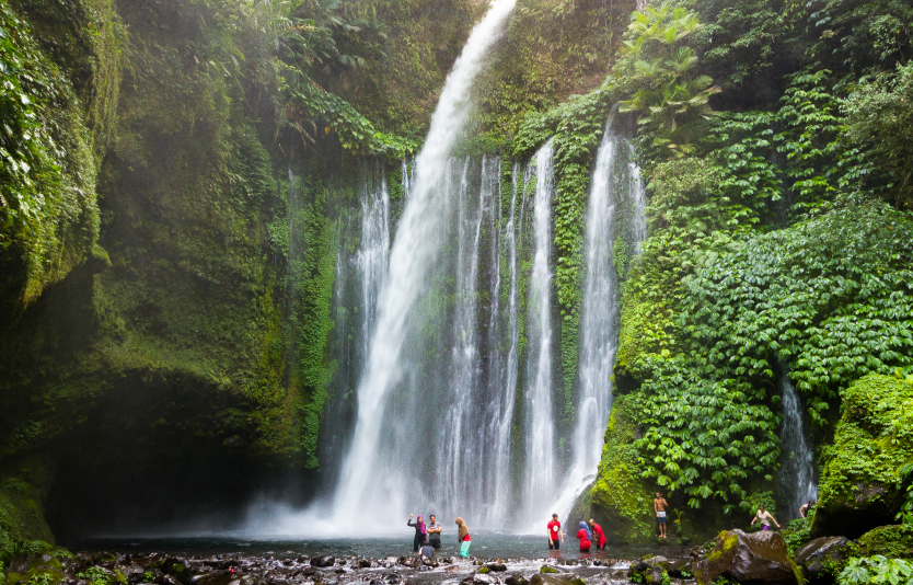 Tiu Kelep is an incredible waterfall in Lombok, Indonesia