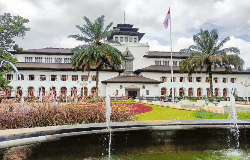 Gedung Sate in Bandung, an iconic building in Bandung and the official office of the West Java