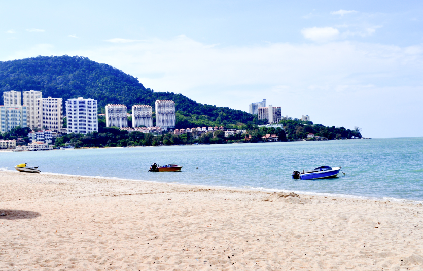Many consider Batu Ferringhi to be the best beach in Penang, Malaysia