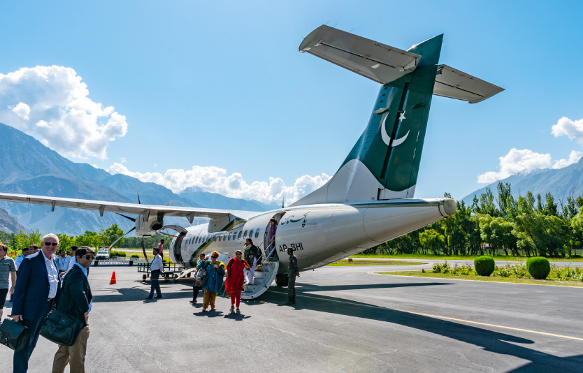 There is no direct flight from Karachi to Hunza