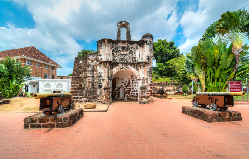 A'Famosa Fortress is one of the oldest European buildings in Asia