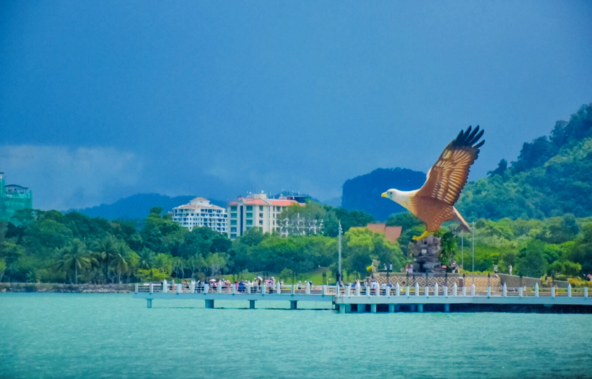 Dataran Lang is a popular location for evening ferry-watching