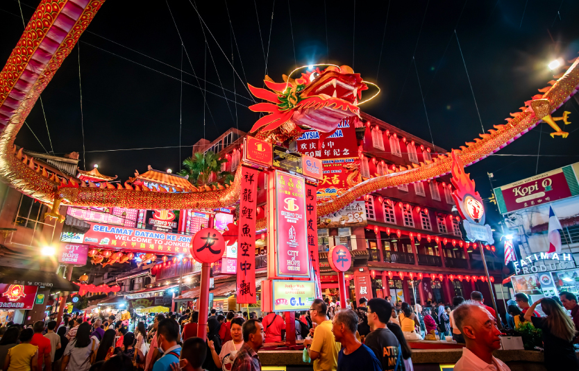 Jonker Street at night time