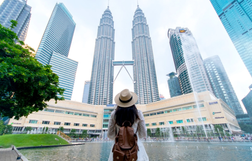 Start to visit Kuala Lumpur with twin towers