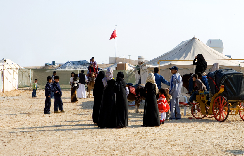In Bahrain, people take camping quite seriously
