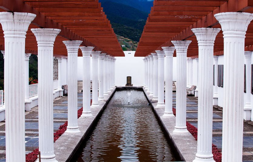 The Kundasang War Memorial is situated in the center of the town