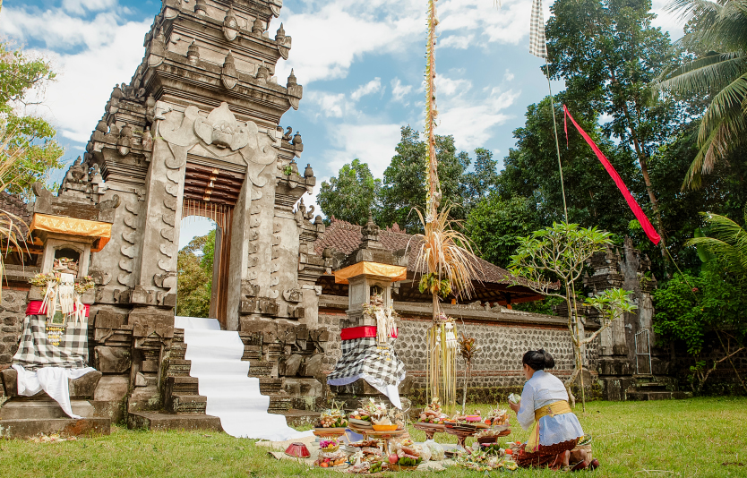 Galungan and Kuningan celebrate the triumph of good over evil and the creation of the universe 