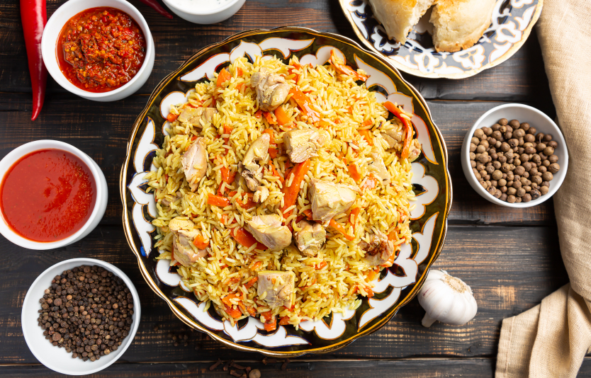 Plov is a staple dish in Samarkand 