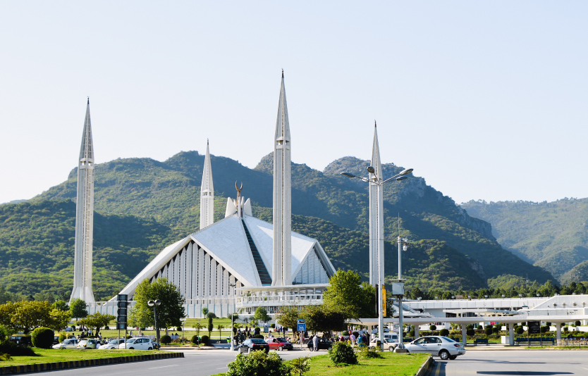 Shah Faisal Mosque in Islamabad    