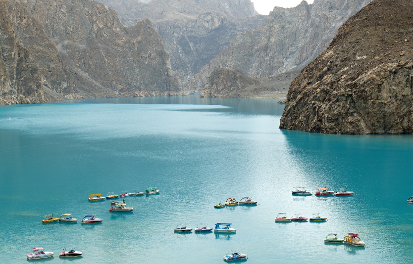 The most well-known tourist destination in Hunza is Attabad Lake