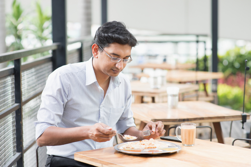 Travelers must remember to use the right hand when eating food Travelers must remember to use the right hand when eating food