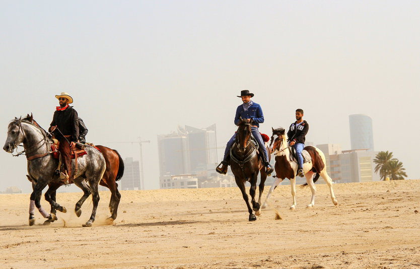 On your holidays to Bahrain, imagine riding a gorgeous horse along the golden shoreline