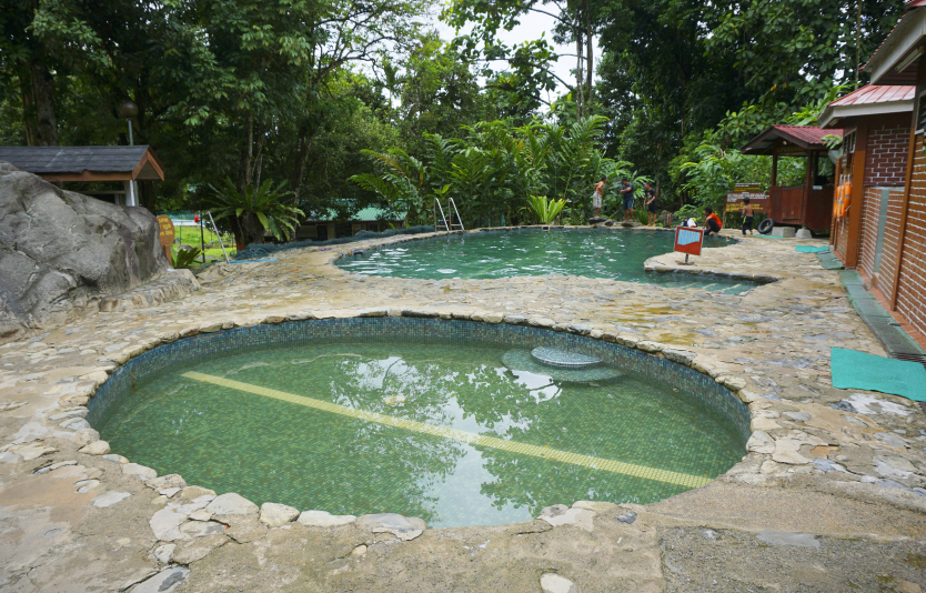 A wonderful way to unwind and take in the scenery is to visit the Poring Hot Springs
