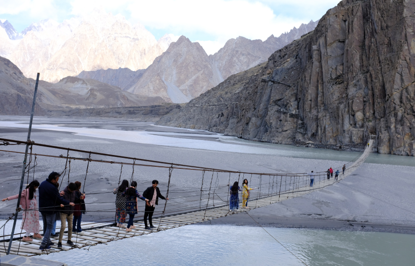 Hussaini Suspension Bridge is the historic bridge close to Gulmit