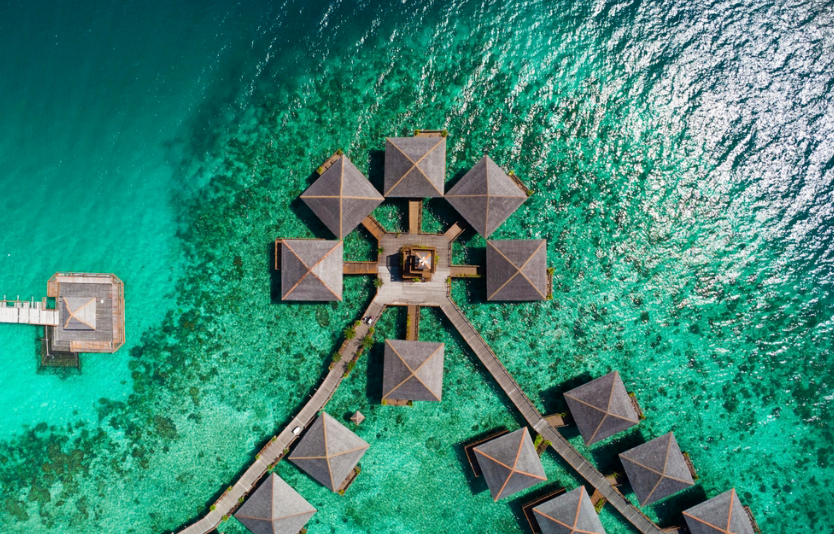 Mabul Island is one of the hidden Sabah Malaysia beaches that offers a completely different vibe 