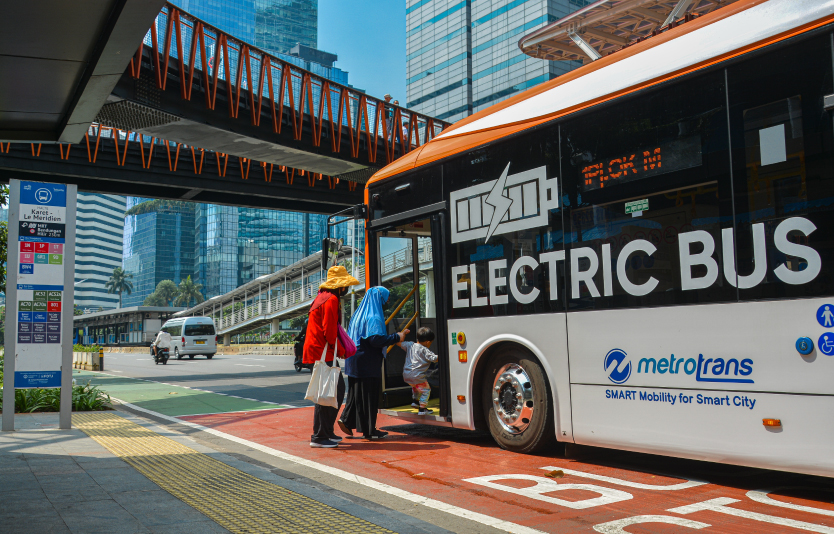 Jakarta Public Transportation in Indonesia 