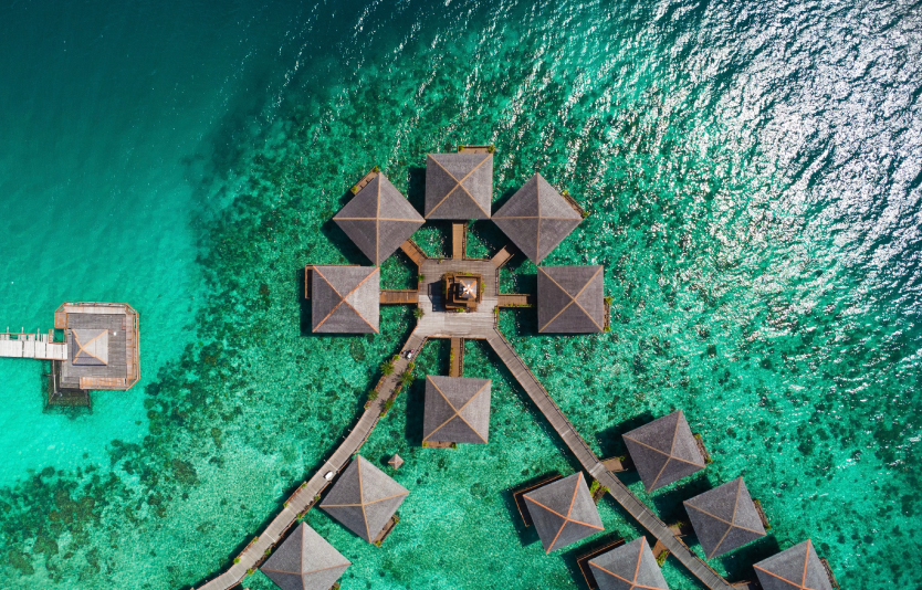 Mabul Island in Sabah Malaysia