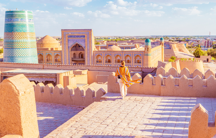 Many Silk Road destinations in Uzbekistan served as a major hub for traders and tourists 
