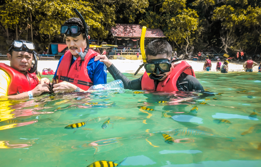 The Pulau Payar Marine Park is one of the top places to visit in Langkawi Malaysia for diving and snorkeling