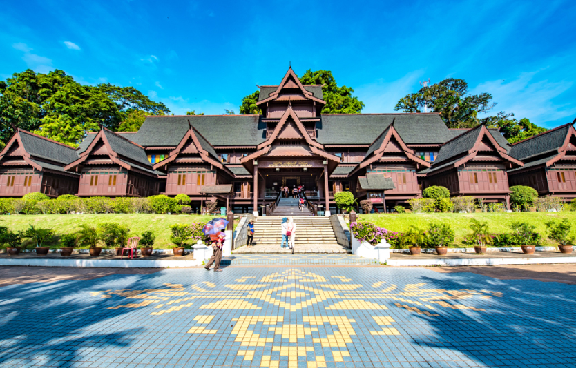 This replica museum, built in 1984, was designed to showcase the rich history of the region This replica museum, built in 1984, was designed to showcase the rich history of the region