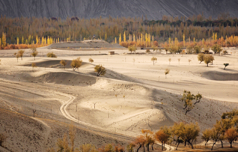 Katpana Desert is a place that tourists worth visiting