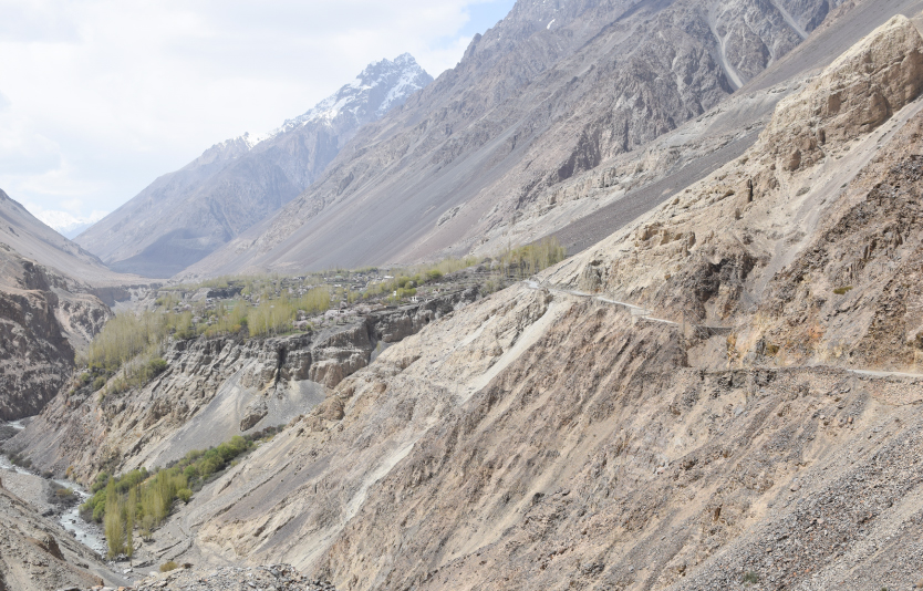 Misgar valley view from hill side