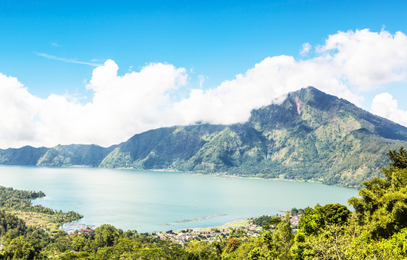 Mountains in the east of Bali
