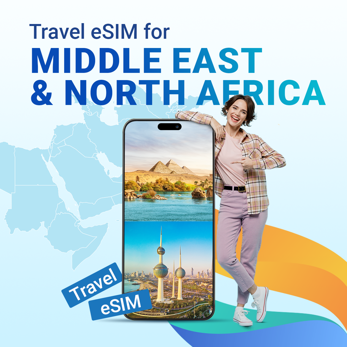Middle East and North Africa Travel eSIM