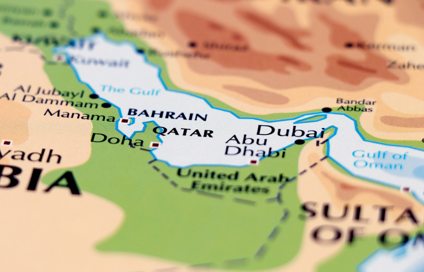 Bahrain location on world map