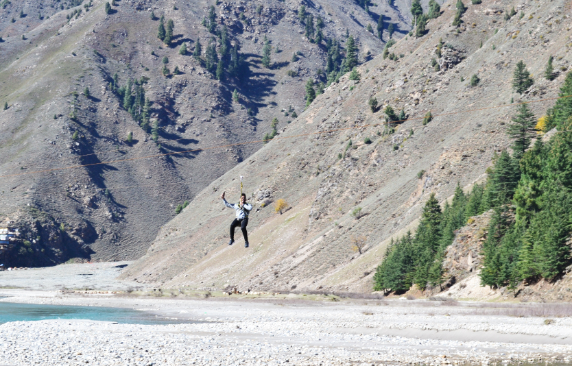 Ziplining at Islamabad Lake View