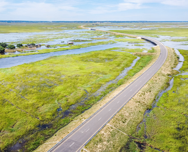 Barotse Floodplain near the city Mongu in Western Province, Zambia