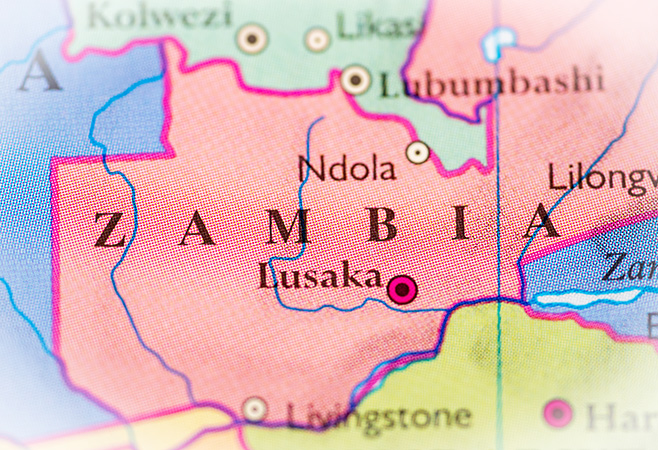 Key border crossings between South Africa and Zambia