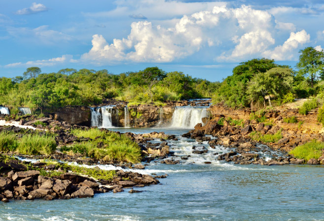 Ngonye falls also known as Sioma Falls